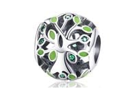 Rodowany srebrny charms do pandora drzewo życia tree of life cyrkonie srebro 925 BEAD94
