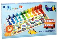 Gra puzzle multifunkcyjne 2 w 1 nauka łowienie rybek CZ