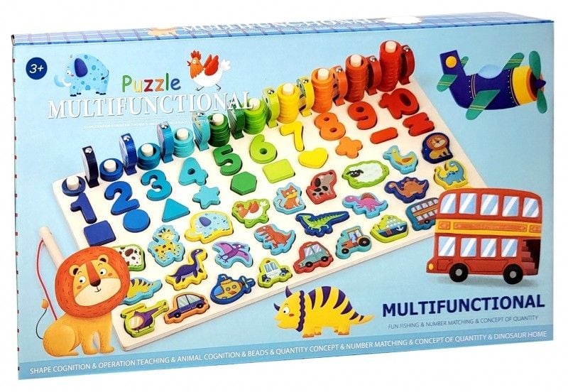 Gra puzzle multifunkcyjne 2 w 1 nauka łowienie rybek CZ zdjęcie 1