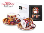 Kpl. 2 filiżanek espresso Wassily Kandinsky Color Stdy Squares with...
