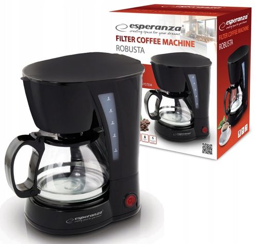 Ekspres przelewowy Esperanza Robusta EKC006 0,6 l CZARNY na Arena.pl