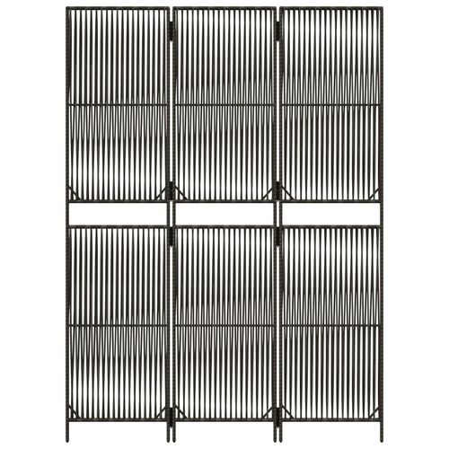 Parawan 3-panelowy, szary, polirattan na Arena.pl