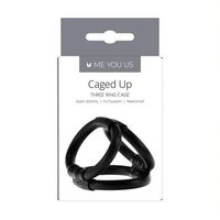 pierścień  me you us caged up cock cage black