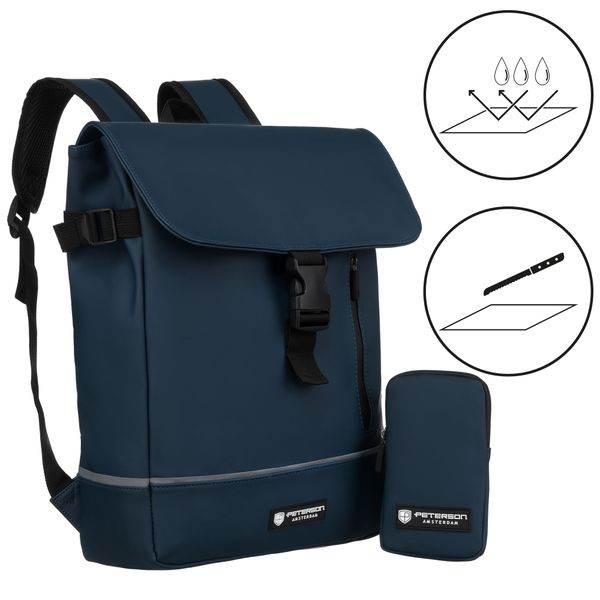 plecak peterson pu ptn eb97-6526 navy zdjęcie 6