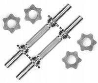 Gryf krótki do hantli gryfik sztangielka śrubowy 36cm 25mm zestaw 2 sztuki