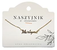 Naszyjnik z imieniem Martyna