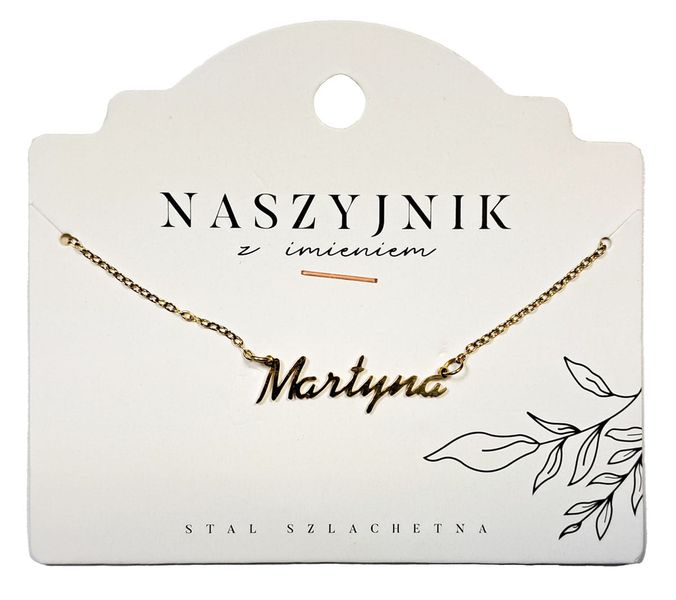 Naszyjnik z imieniem Martyna zdjęcie 1