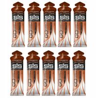 10x SIS żel energetyczny 60ml izotonik z kofeiną 150mg kawowy energy gel