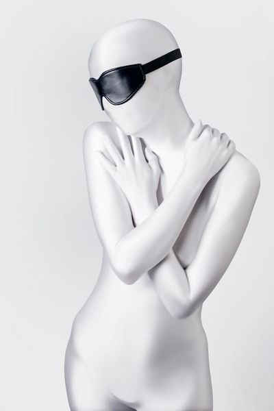 Anonymo Mask, Pu Leather, Black, 26.5 Cm zdjęcie 2