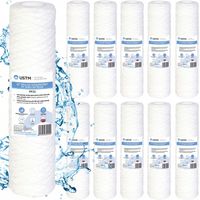 ZESTAW 10 x FILTR DO WODY WKŁAD filtrujący 10 SZNURKOWY 20 MIKRON USTM PP20