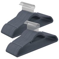 Wieszaki welurowe szare 20 szt. antypoślizgowe do garderoby