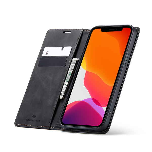 Spacecase Wallet Iphone 12 Pro Max Black zdjęcie 1