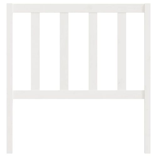 Wezgłowie łóżka, białe, 106x4x100 cm, lite drewno sosnowe na Arena.pl