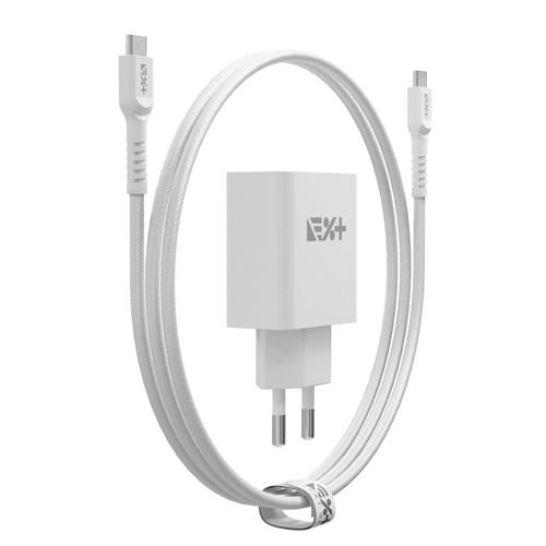 NEXT ONE Ładowarka sieciowa 20W PD 1xUSB-C z kablem USB-C white na Arena.pl