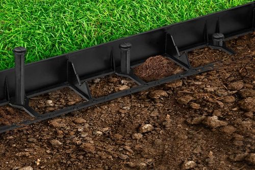 Obrzeże ogrodowe trawnikowe border 45 50m+250kotew na Arena.pl