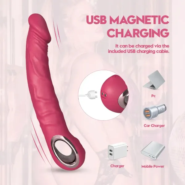Realistic Vibrator PINK zdjęcie 3
