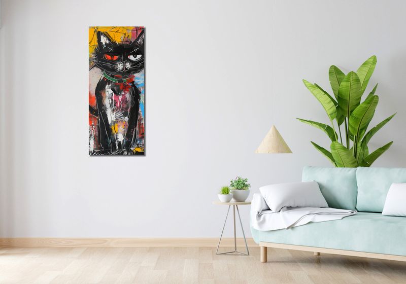 Obraz 40x100cm Gburowaty Kiciak zdjęcie 2