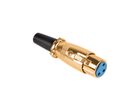 WTY0052 Wtyk mikrofonowy zenski GOLD