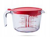 Szklany dzbanek kuchenny z miarką i pokrywką 1 L PYREX