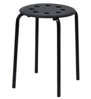 Taboret MEMFLOW czarny 45 cm