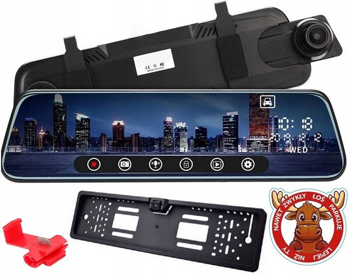 WIDEOREJESTRATOR SAMOCHODOWY LUSTERKO TYŁ RAMKA zdjęcie 1