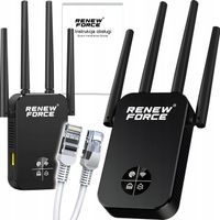 Wzmacniacz sygnału Wi-Fi repeater 1200Mbps 5GHz 2.4GHz 4 anteny MOCNY