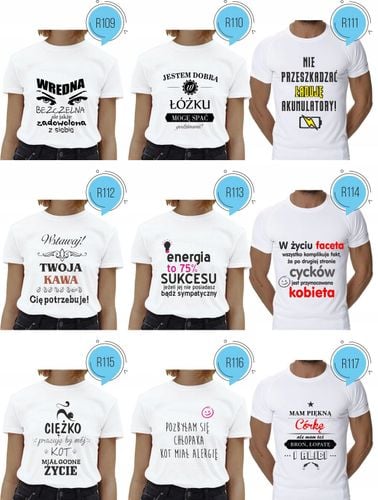 Koszulka z napisem BRAK FACETA BRAK PROBLEMU na Arena.pl