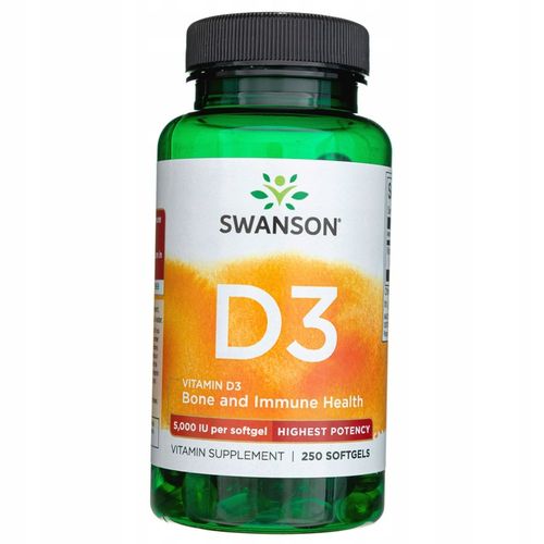 SWANSON D3 MOCNA WIT D3 250KAPS 5000IU ODPORNOŚĆ na Arena.pl
