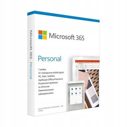 Microsoft 365 Personal PL 1Y 1U Win/Mac QQ2-01434 na Arena.pl