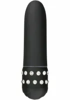 toyjoy diamond petit vibrator kompaktowy model z kryształkami, czarny