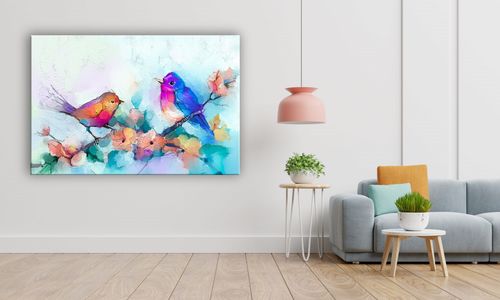 OBRAZ NA PŁÓTNIE 132 Ptaszki 30x20cm na Arena.pl