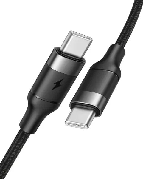 VEGER kabel Typ C do Typ C PD 5A 100W CC02 1,5 m czarny zdjęcie 1