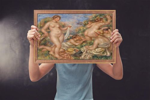 Composition, Five Bathers, Pierre-Auguste Renoir - plakat 60x40 cm na Arena.pl