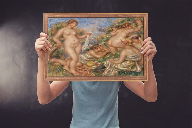 Composition, Five Bathers, Pierre-Auguste Renoir - plakat 60x40 cm zdjęcie 3