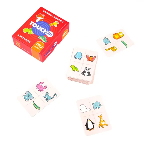 Familijna gra dla dzieci i dorosłych z wypukłymi kartami Touch it Zwierzęta na Arena.pl