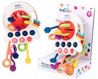 Dumel Tuli Fun OŚMIORNICA KOLOROWE LINKI SENSORYCZNA KONTRASTOWA grzechotka