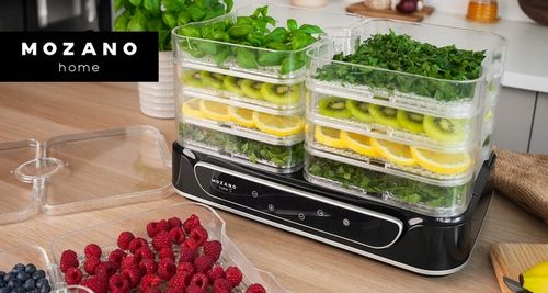 DUŻA SUSZARKA DO GRZYBÓW OWOCÓW WARZYW ZIÓŁ 6 SIT MOCNA 550W ZESTAW na Arena.pl