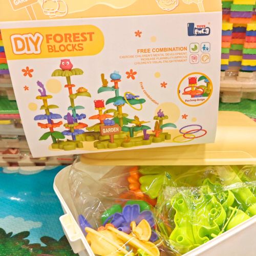 Klocki konstrukcyjne kwiaty DIY FOREST BLOCK ogród las 120 elementów 389-12 na Arena.pl