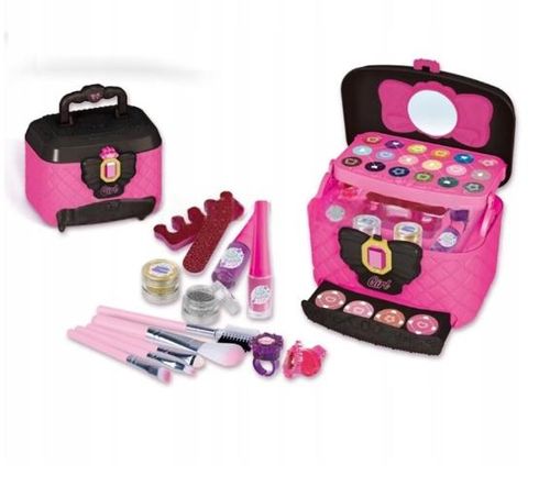 ZESTAW KOSMETYKÓW DO MAKIJAŻU I PAZNOKCI KUFEREK MAKE UP PREZENT DLA DZIECI na Arena.pl