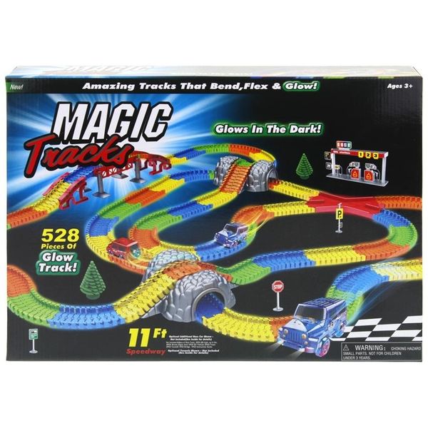Tor Samochodowy Świecący 528el Magic Track 2 Autka zdjęcie 16