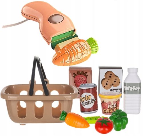 KASA FISKALNA Dla dzieci ZABAWKOWA zestaw SKANER WAGA TELEFON KOSZ ZAKUPY na Arena.pl