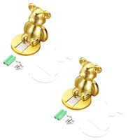 odbojnik do drzwi miś samoprzylepny złoty 2 szt