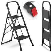 Drabina domowa lekka składana stalowa drabinka schodki 3 stopnie HIGHER CZ