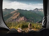 Namiot turystyczny Kempingowy 3 osobowy Wodoodporny Przedsionek - Peme