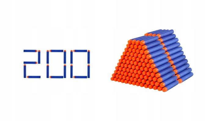 200 STRZAŁEK DO WYRZUTNI ELITE NERF NABOJE NERFÓW zdjęcie 2