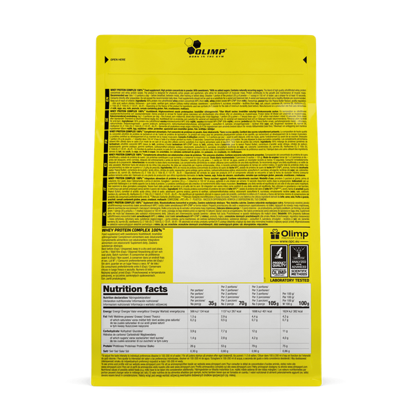 Olimp - Whey Protein Complex 100% - 700 g - masło orzechowe zdjęcie 4