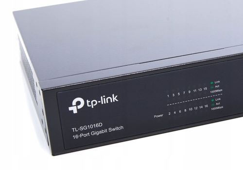 TP-LINK TL-SG1016D SWITCH 16 PORT GIGABIT DSK RACK na Arena.pl