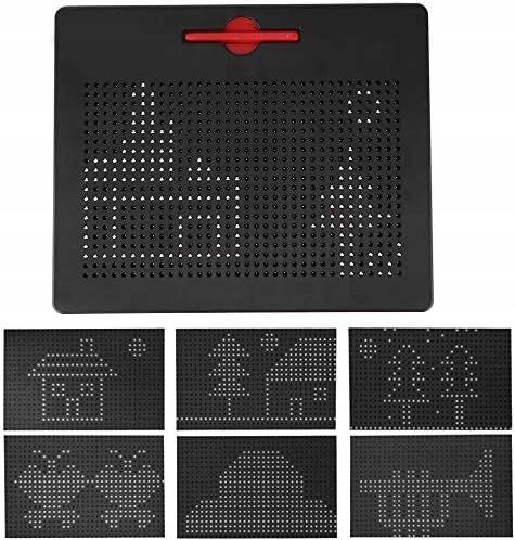 SUPER MAG PAD TABLICA MAGNETYCZNA KREATYWNA KULKI 714 SZTUK + SZABLONY na Arena.pl