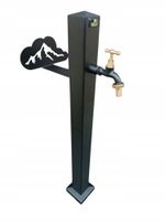 Kran hydrant słupek ogrodowy uchwyt na wąż motyw "góry" 3/4"