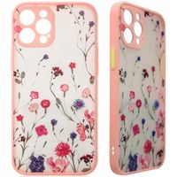 design case etui do iphone 12 pro max pokrowiec w kwiaty różowy